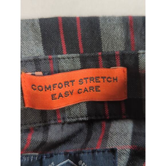 St Johns Bay Mens Plaid Button Down Shirt Gray Red Long Sleeve Size S - Picture 7 of 10